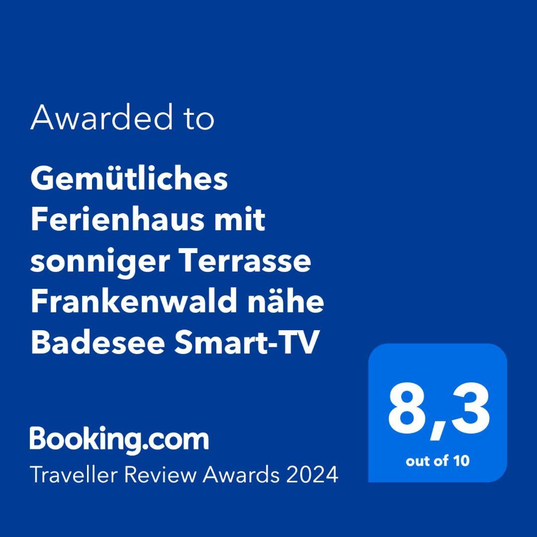Gemuetliches Ferienhaus Mit Sonniger Terrasse Frankenwald Naehe Badesee Smart-Tv Lichtenberg  Eksteriør bilde